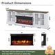 preview thumbnail 9 of 52, 98" Farmhouse TV Stand with 36" Fireplace for TVs up to 100"