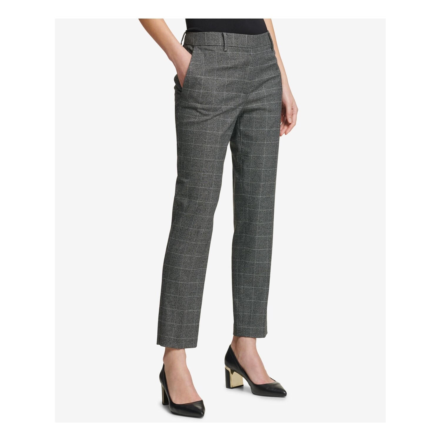 womens plaid skinny pants