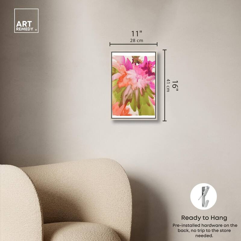 Vibrant Fluidity Floral IV Canvas by Art Remedy