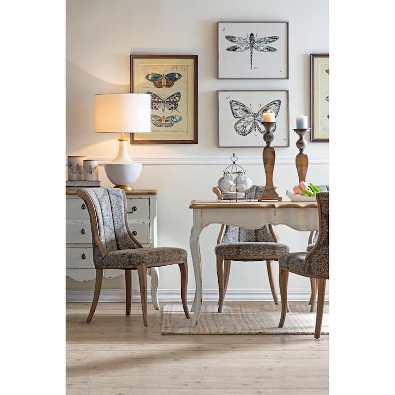 Long White Ceramic Cracker Dish with Two Birds