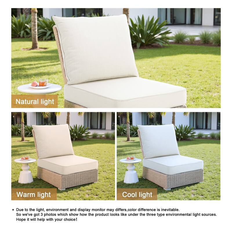 24"x23" Deep Seat Sunbrella Thick Cushion For Outdoor Club Chair,Rocking Chair