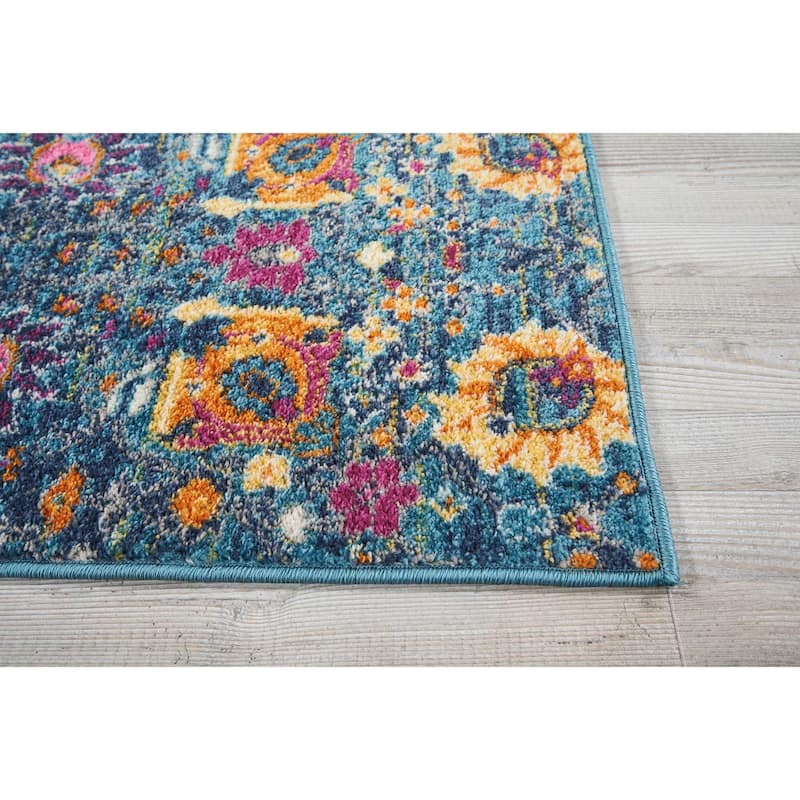 Nourison Passion Boho French Country Floral Area Rug.
