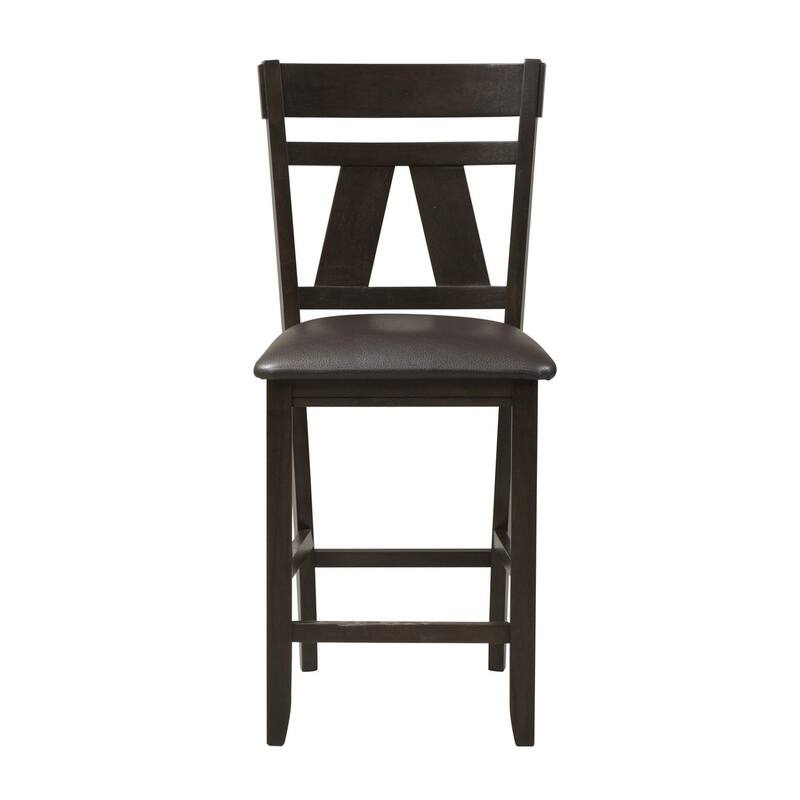 Lawson Dark Espresso Splat Back Counter Chair (Set of 2)