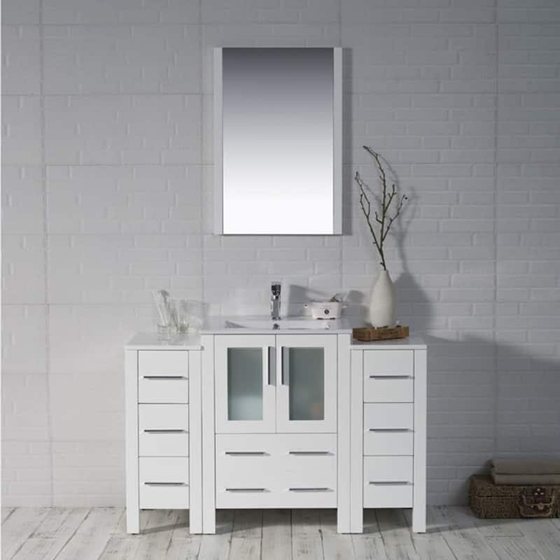 Blossom Sydney 48 Inch Solid Wood Bathroom Vanity with Sink & Cabinets