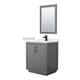Option Dark Gray, Black Trim, White Quartz Top