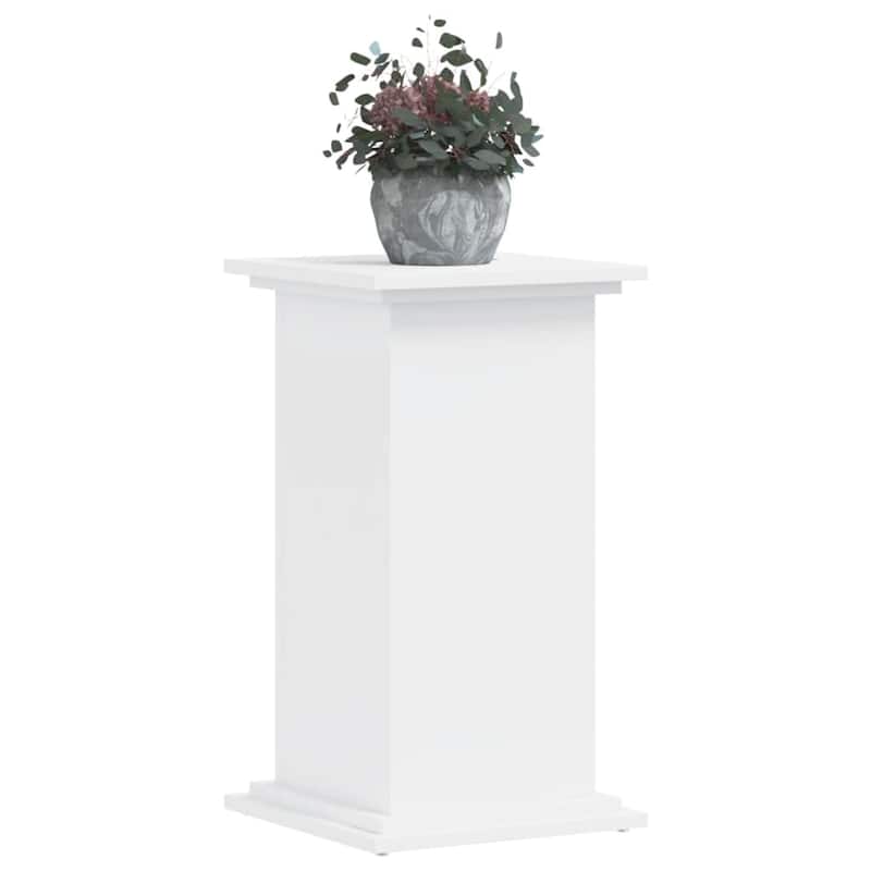 vidaXL Plant Stand White Engineered wood Medium Minimalistic - 13.0 x 13.0 x 23.6 in.