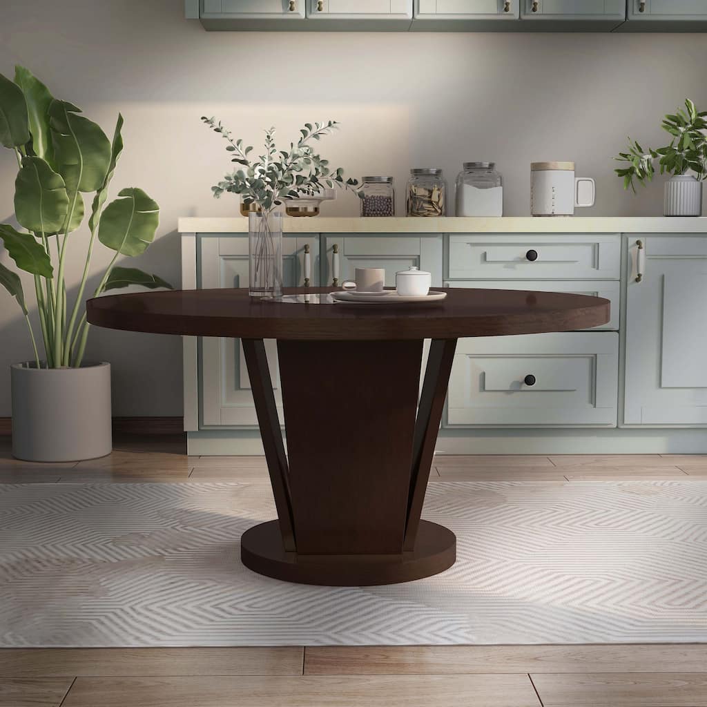 Furniture of America Lind Contemporary Espresso 60-inch Dining Table