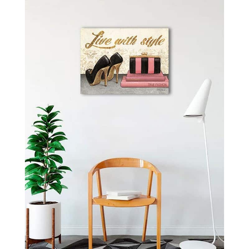 Shoe Fetish Live With Style Art Poster - Print On Demand - 24 x 32 Inch