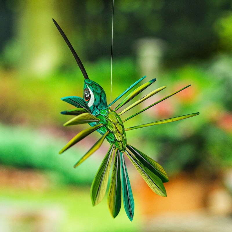Novica Handmade Jungle Plumage Wood Alebrije Ornament