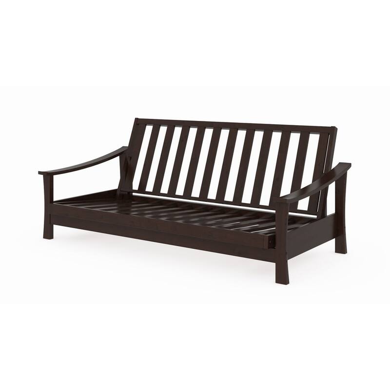 Pagoda Black Walnut Futon Frame
