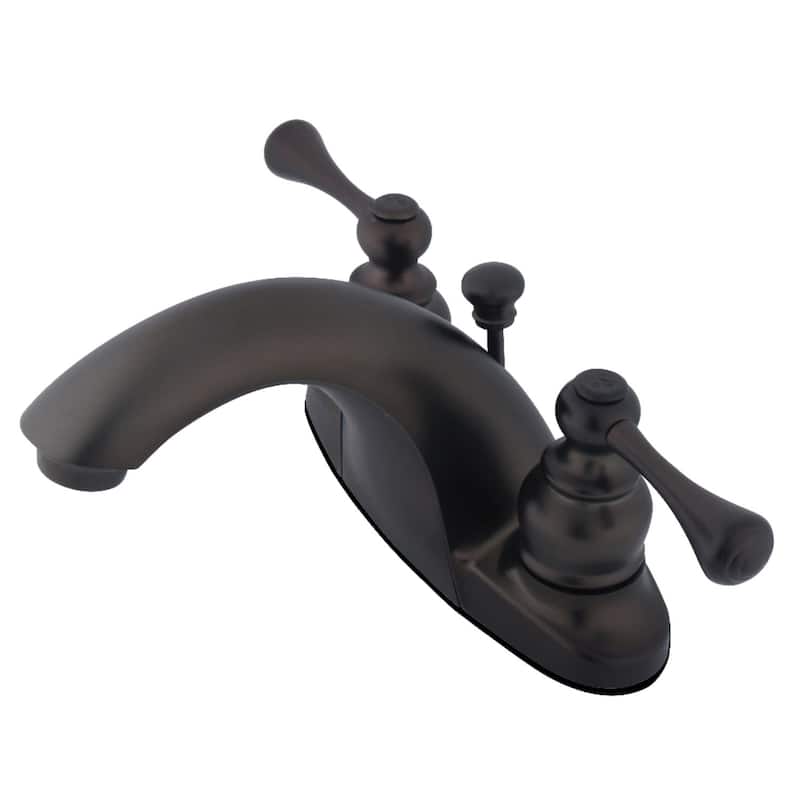 Kingston Brass English Country Centerset Bathroom Faucet with Pop-Up - Oil Rubbed Bronze