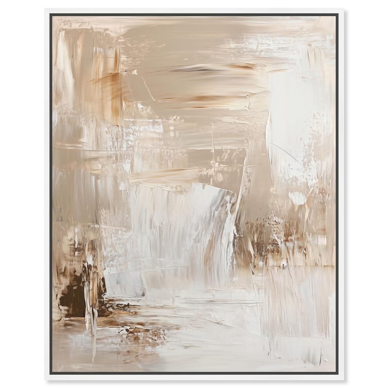 Latte Layers II Canvas by Art Remedy - White - 36" x 45"