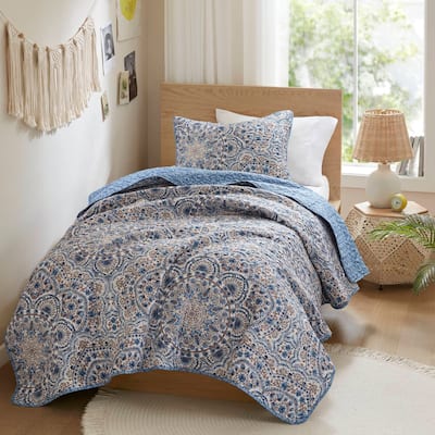 Chelsea Square Valerie Boho Floral Reversible Quilt