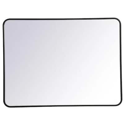 Elegant Lighting MR803040 Evermore 30" W x 40" H Rectangular Framed