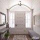 preview thumbnail 3 of 2, Hunter Southcrest 4 Light Flush Mount Ceiling Light - Entry, Bathroom, Hallway - Candle, Farmhouse, Transitional
