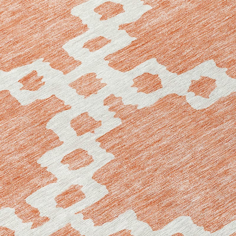 Machine Washable Indoor/ Outdoor Chantille Trellis Geo Rug
