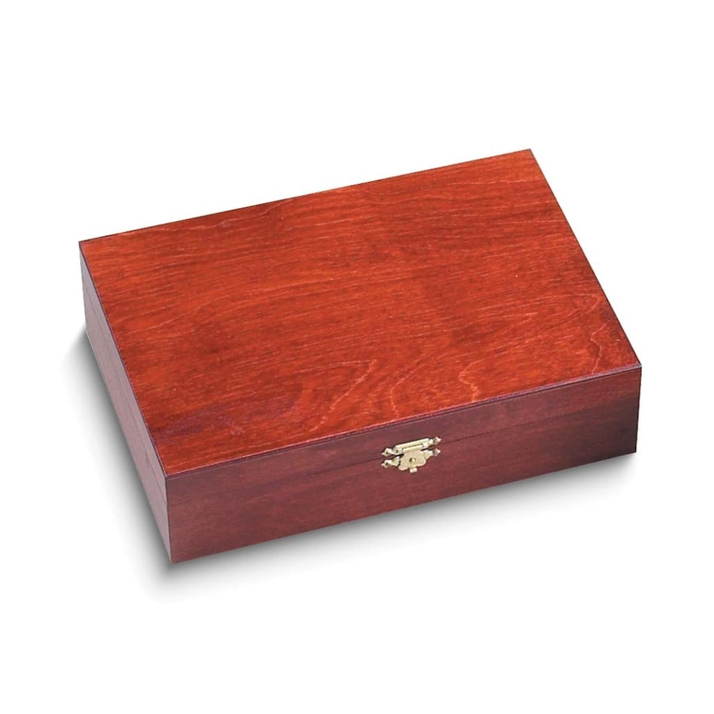 Curata Handcrafted Solid Wood with Maple Finish Extra Large Keepsake Box with Hasp
