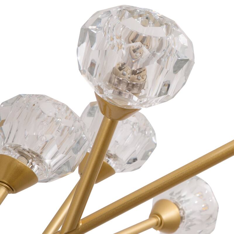 Maxax 18 - Light Dimmable Sputnik Modern Linear Chandelier