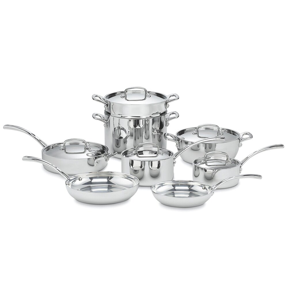 Ultimate Stainless Steel and Copper Cookware Set 13 PIece Induction Pots  and Pans, Dishwasher Safe Silver - Bed Bath & Beyond - 37523185