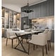 preview thumbnail 5 of 3, Westinghouse Lighting Exton Three-Light Indoor Chandelier, Distressed Aluminum Finish with Gun Metal Shades