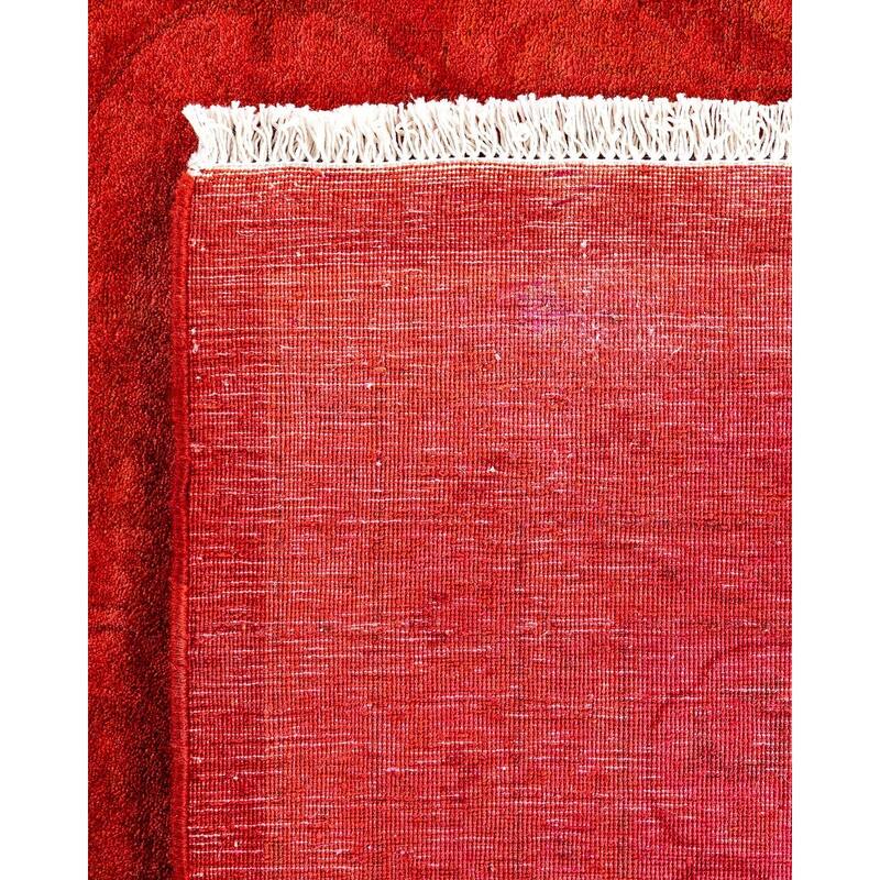 Fine Vibrance One-of-a-Kind Hand-Knotted Area Rug - Orange, 9' 3" x 12' 1" - 9' 3" x 12' 1"