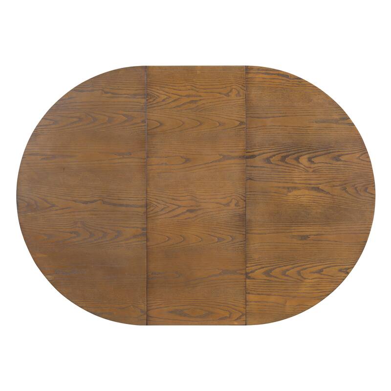 5-Piece Wooden Dining Table Set with Extendable Table & 4 Chairs