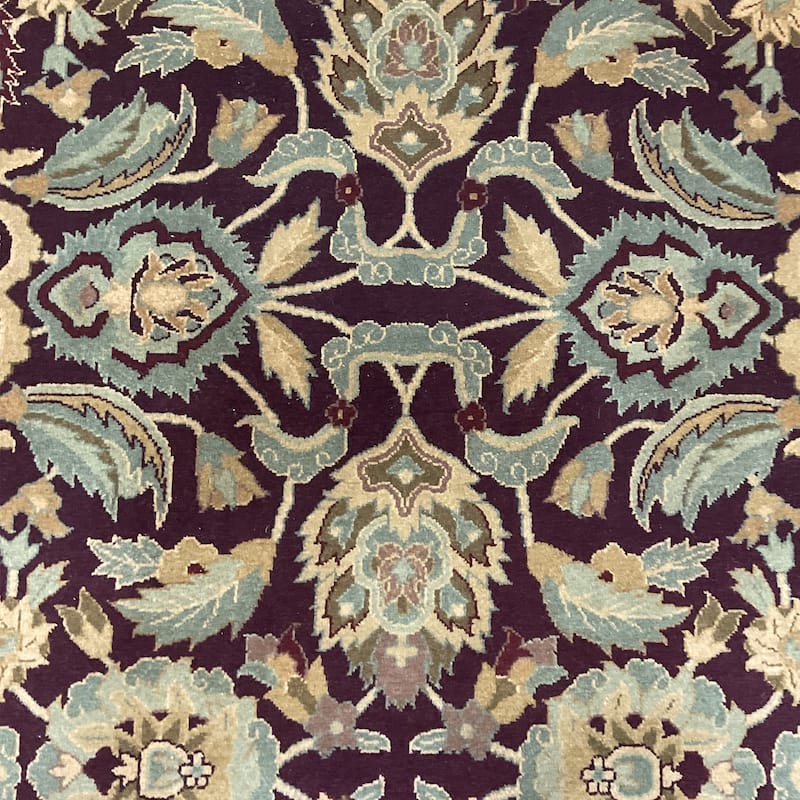 HERAT ORIENTAL Handmade William Morris Wool Rug - 4'2" x 6'2"