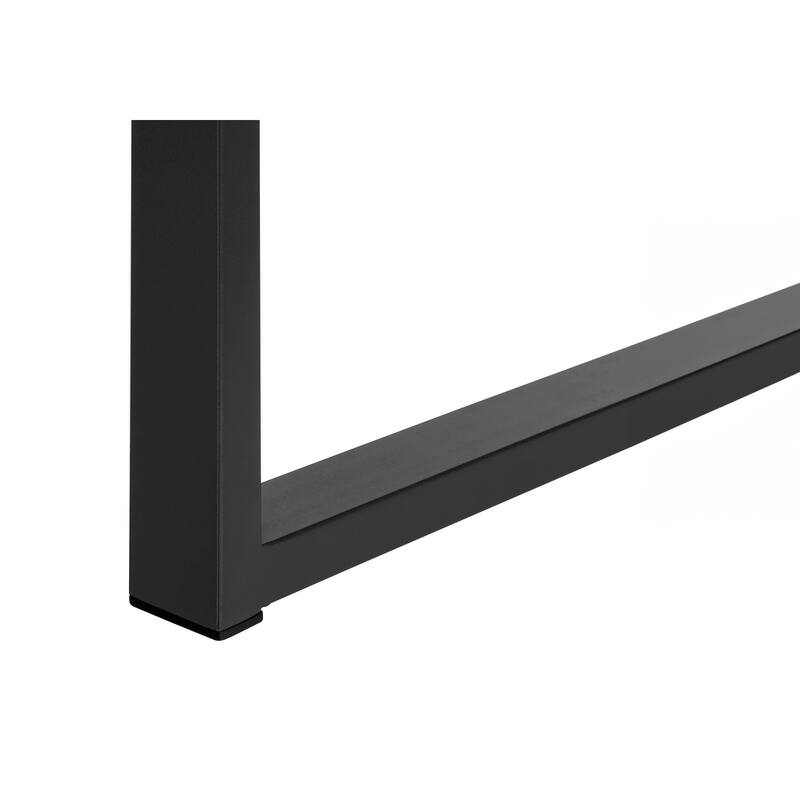Computer Desk, Home Office, Left, Right Set-up, Storage Shelves, 55"l, Work, Laptop, Black Laminate