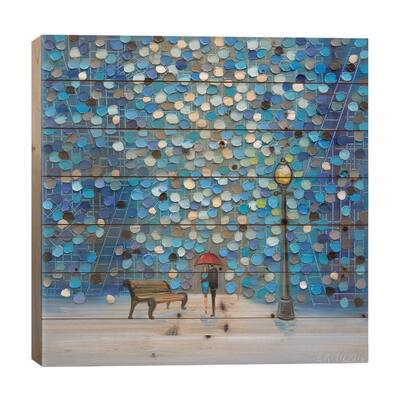 Night Lovers Print On Wood by Ekaterina Ermilkina - Multi-Color