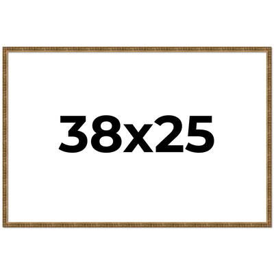 38x25 Frame Gold Picture Frame - Complete Modern Photo Frame Includes