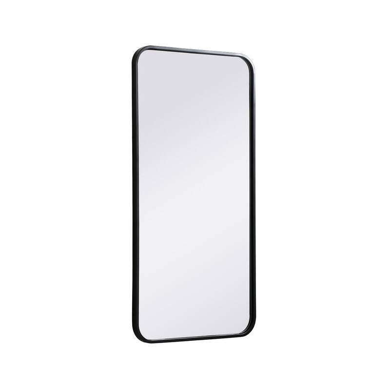 Ezra Soft Corner Metal Rectangular Mirror