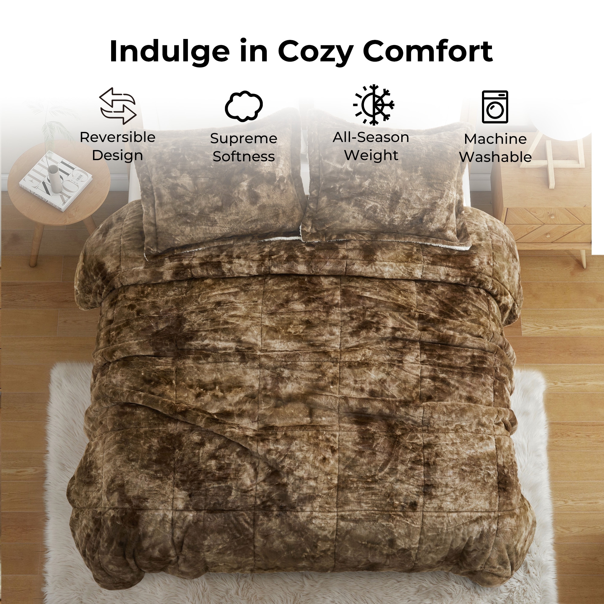 Bed bath and beyond sherpa comforter best sale