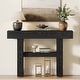 preview thumbnail 20 of 28, 41-Inch Farmhouse Console Table for Entryway, 2-Tier Narrow Sofa Table - 41.34" W x 11.81" D x 31.5" H