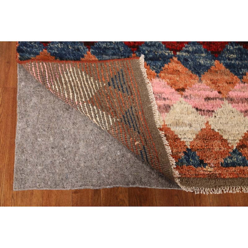 Tribal / Trellis Moroccan Oriental Area Rug Handmade Wool Carpet - 6'7" x 10'4"