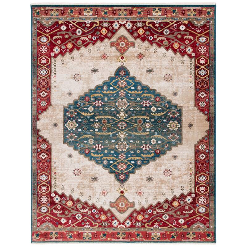 SAFAVIEH Kashan Candice Oriental Rug with Fringe