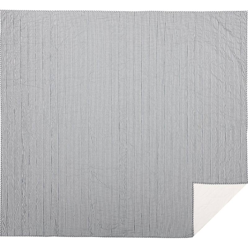 Sawyer Mill Ticking Stripe Quilted Coverlet