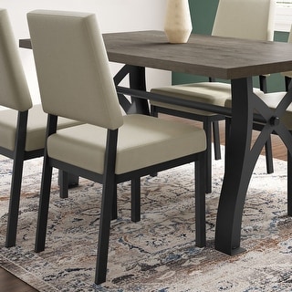 Amisco Avery Upholstered Dining Chair with Metal Legs