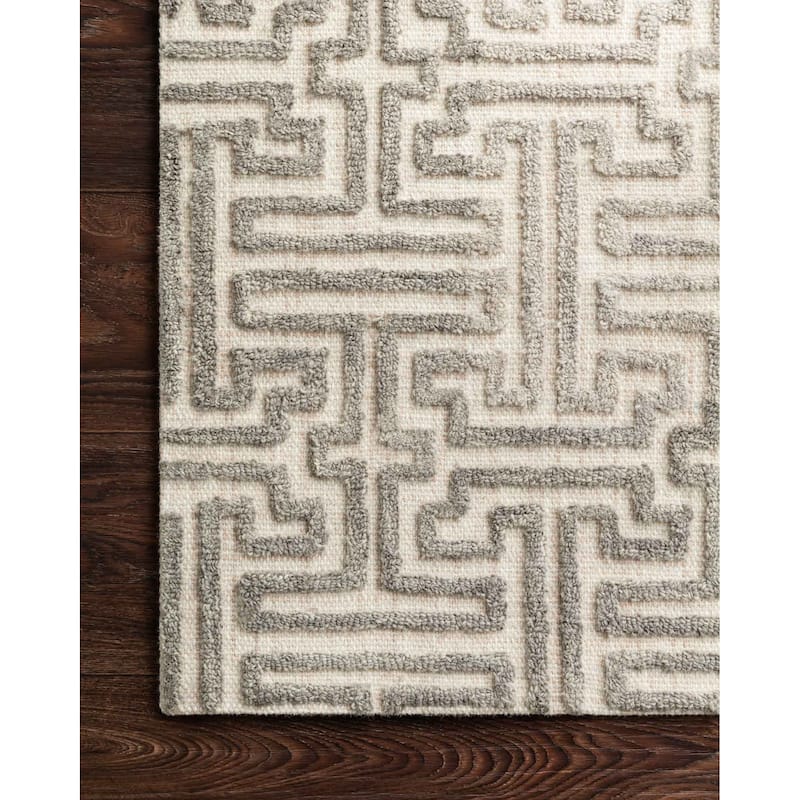 Alexander Home Kanarra Hand-Tufted Greek Modern Wool Area Rug