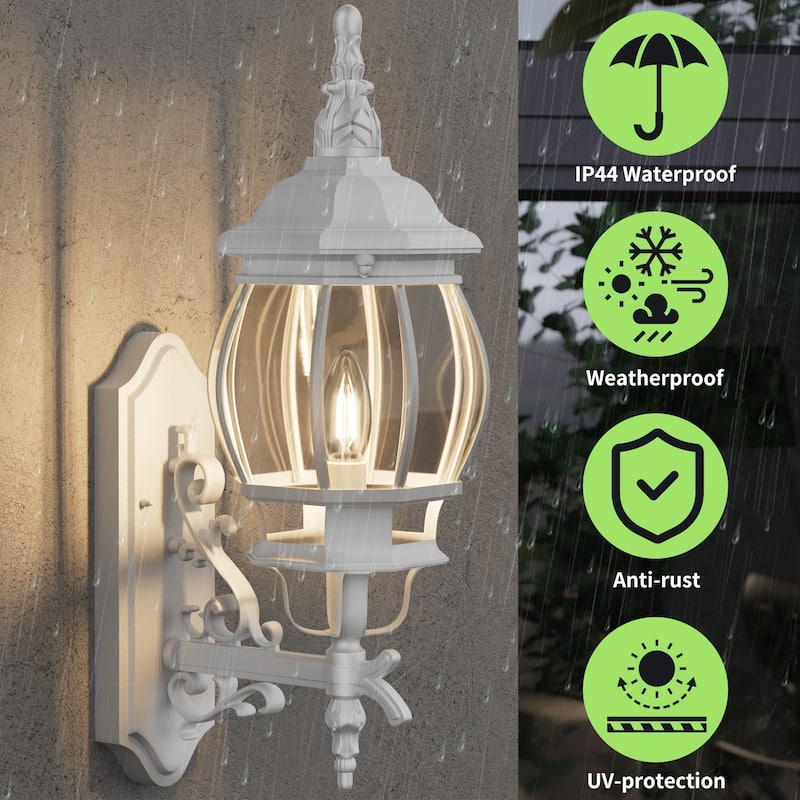 Outdoor 1/3 Light Waterproof Aluminum Wall Light