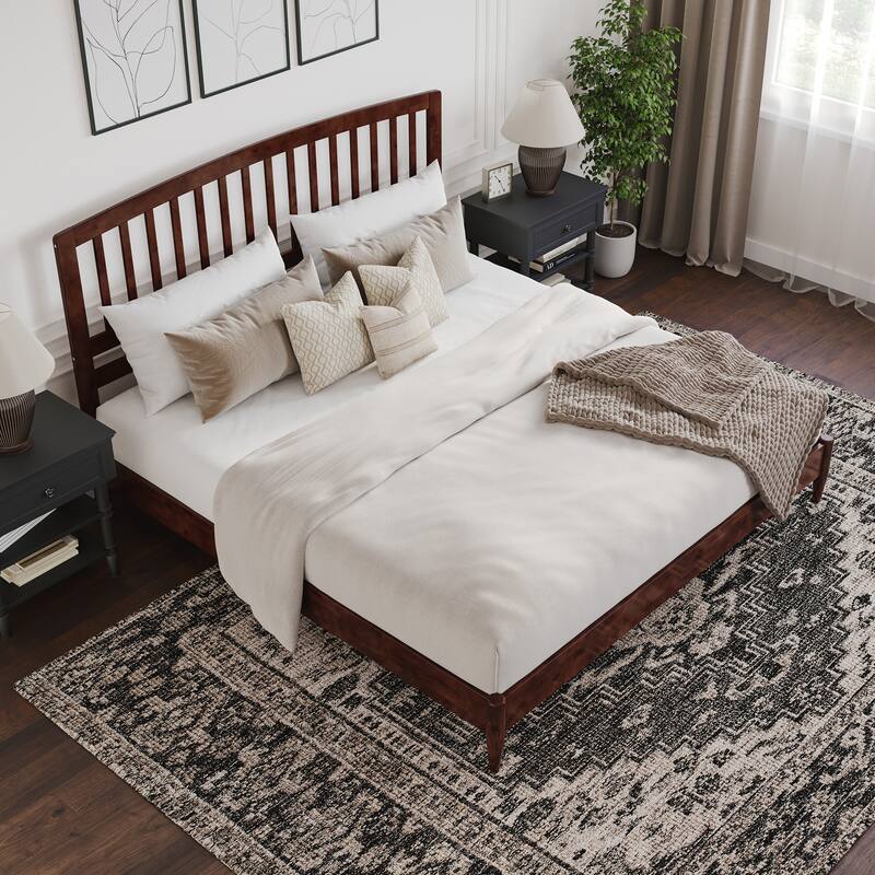 Quincy Solid Wood Low Profile Platform Bed