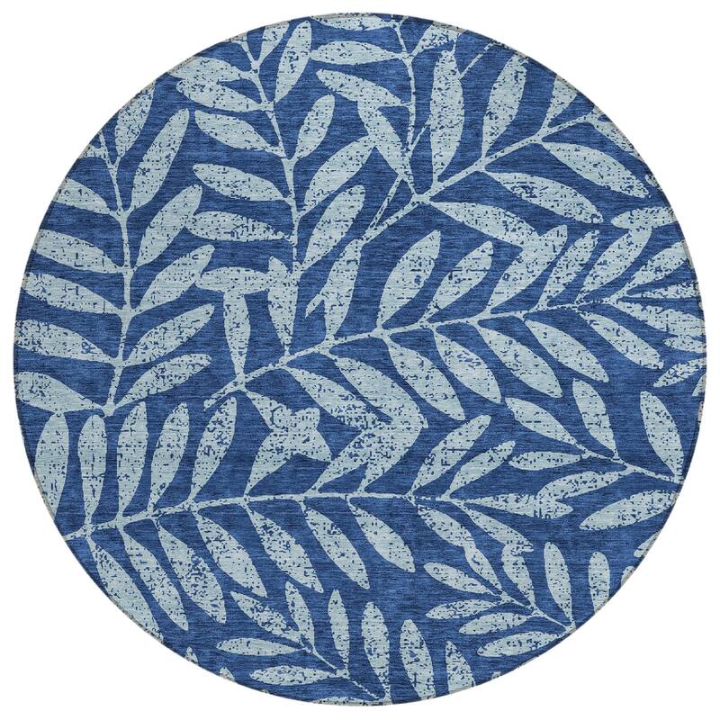 Machine Washable Indoor/ Outdoor Chantille Palm Rug