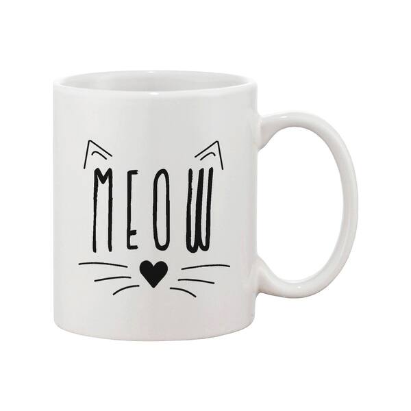 Shop Meow Cute Ceramic Mug Kitty Face Coffee Cup Perfect Gifts