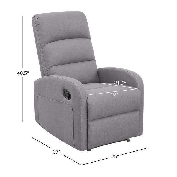 Charlotte Manual Upholstered Recliner, Cement Bed Bath & Beyond