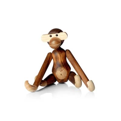 Kay Bojesen Monkey, Teak/Limba, Small - H: 7.3"