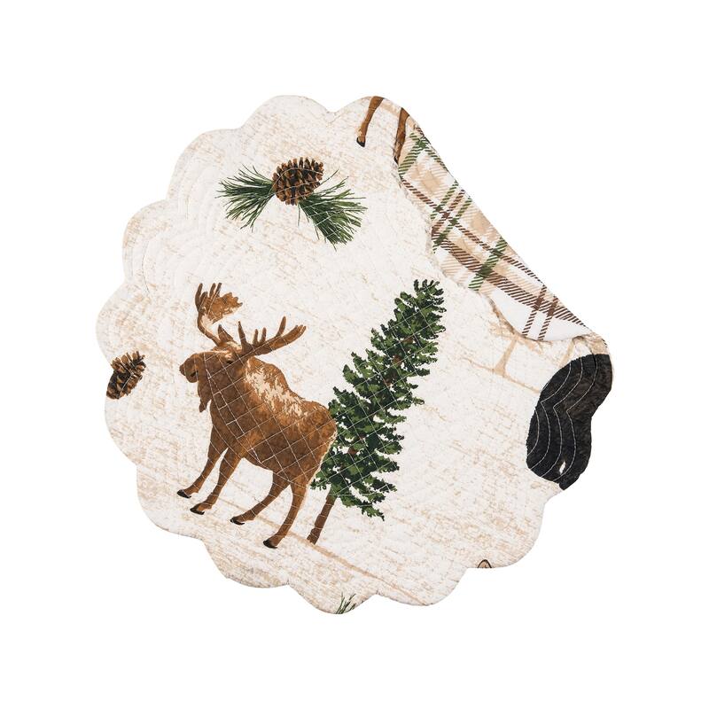 Nolan Pines Round Placemat Set of 6 - Set of 6