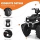 preview thumbnail 9 of 7, Costway 12V Kids 4-Wheeler ATV Quad Ride On Car w/ LED Lights Music - 42''x25.5''x29''(LxWxH)
