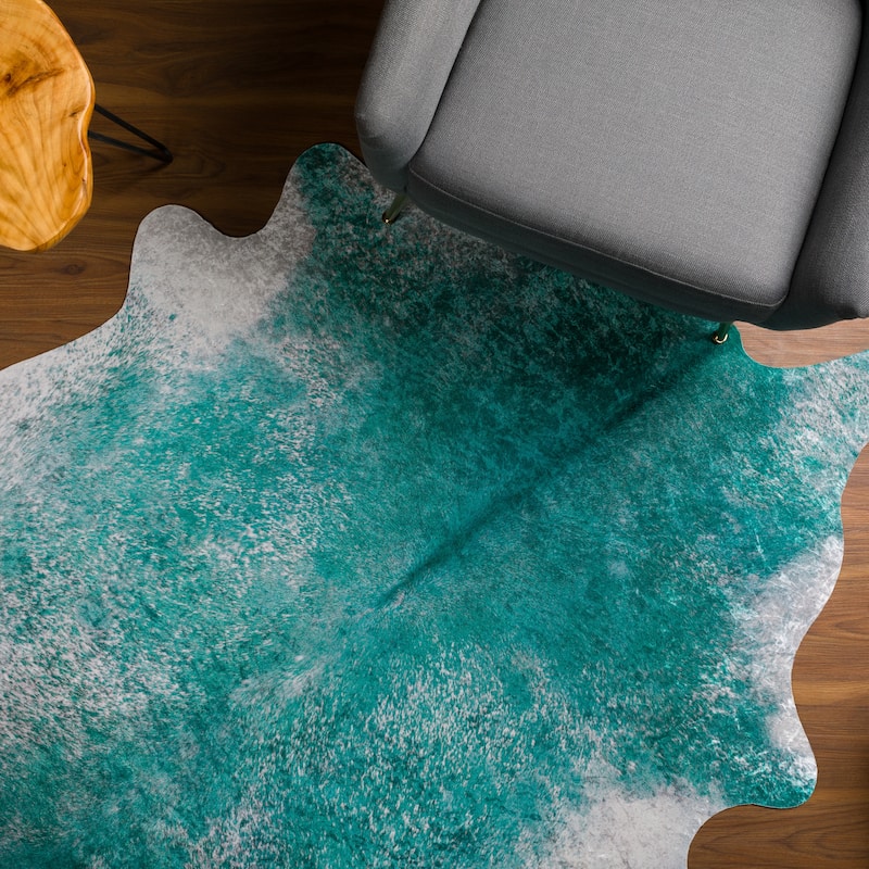 Addison Rugs Cheyenne Colorful Cowhide Print Non-Skid Area Rug