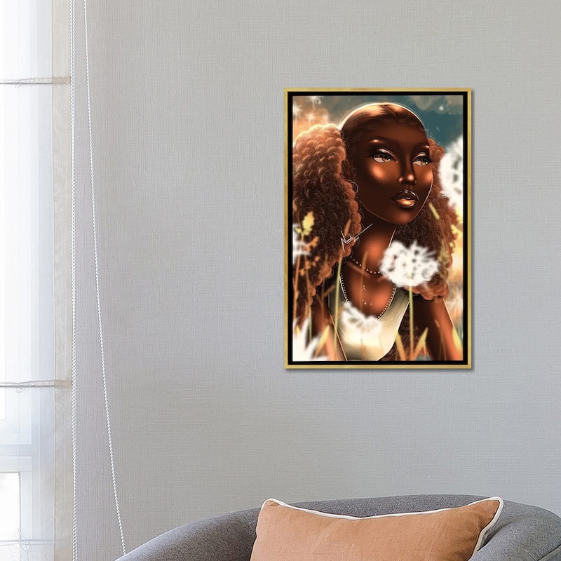 iCanvas "Dandelion" by Nandi L. Fernandez Framed Canvas Print