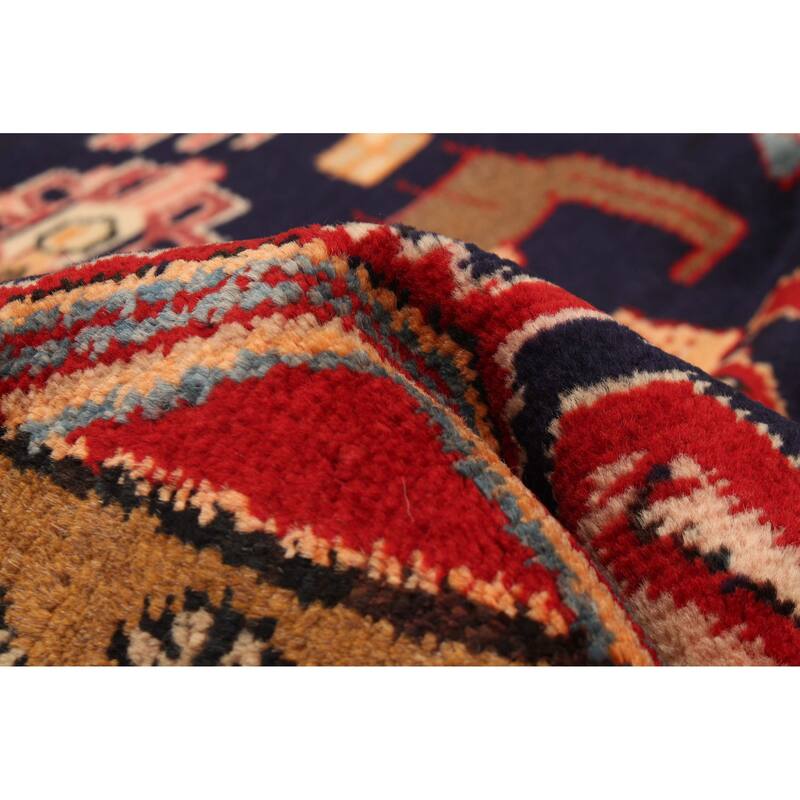 ECARPETGALLERY Hand-knotted Andelz Navy Wool Rug - 4'11 x 7'10