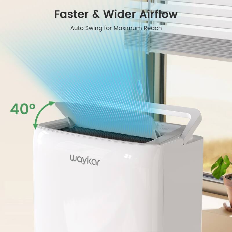 120 Pints Energy Star Dehumidifier for Spaces up to 6,000 Sq. Ft at Home, with Drain Hose and 1.14 Gallons Water Tank